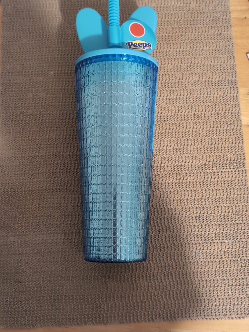 Peeps Blue Bunny-Ear Textured Tumbler w/Straw New - Picture 4 of 7
